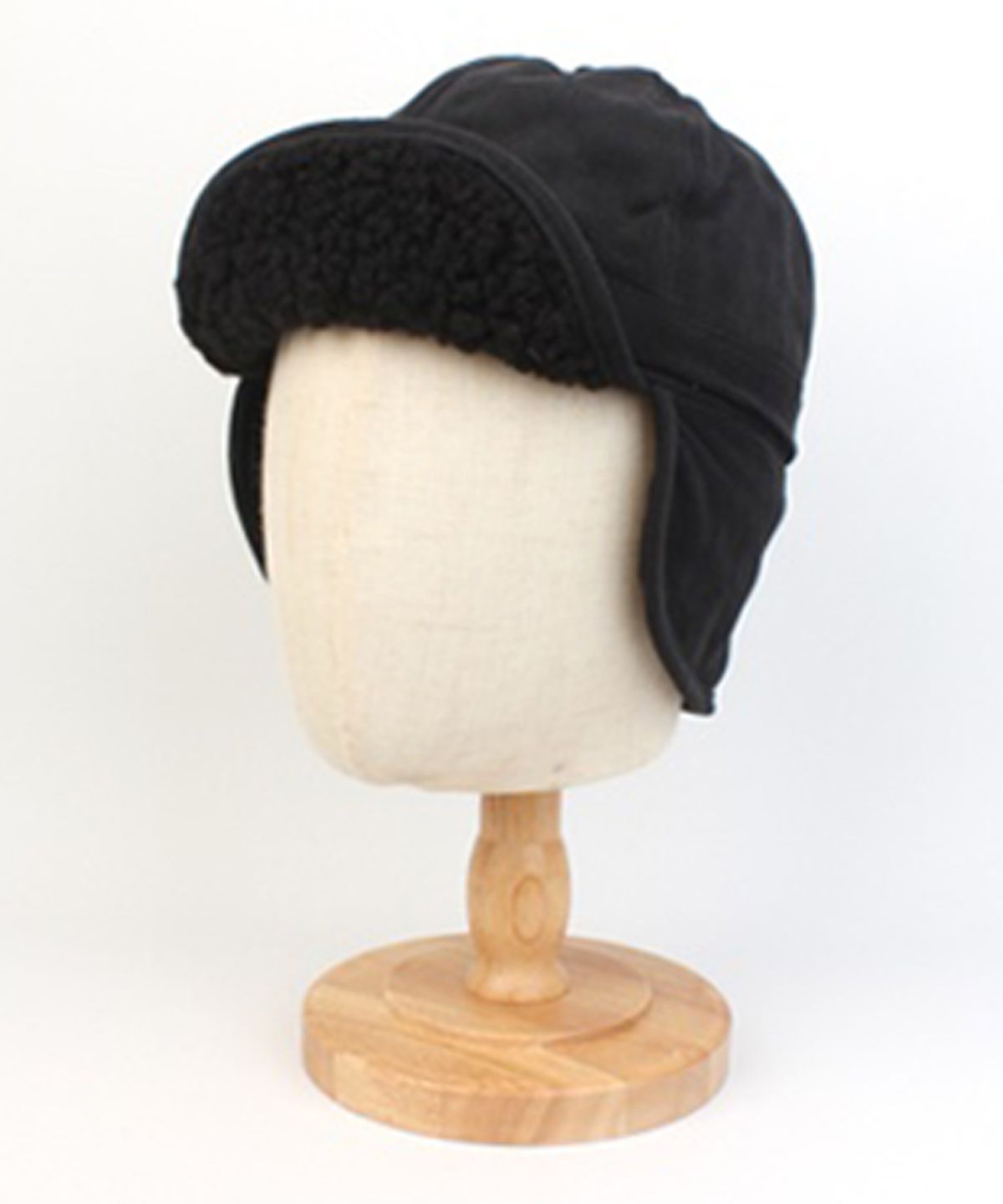 유니버셜 케미스트리(UNIVERSAL CHEMISTRY) Washing Black Half Earflap Cap 귀달이모자