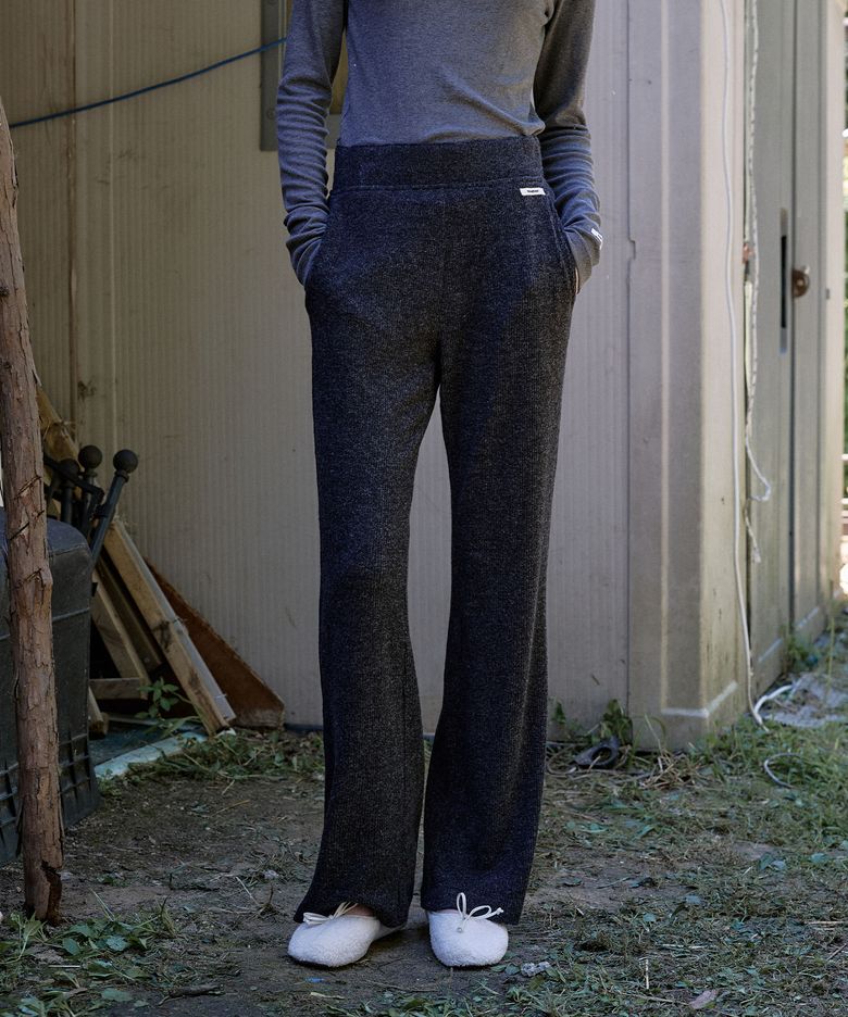 Easy Banding Rib Bootcut Pants MU2699PT902M