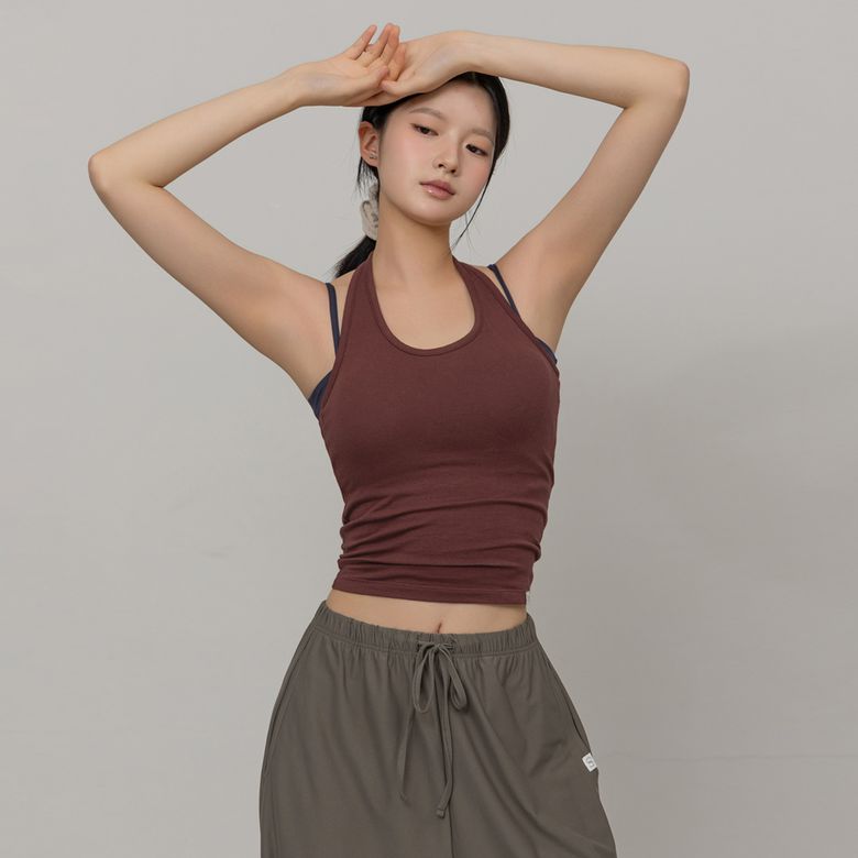 SWBF055-03 아사나 홀터넥 브라탑 버건디