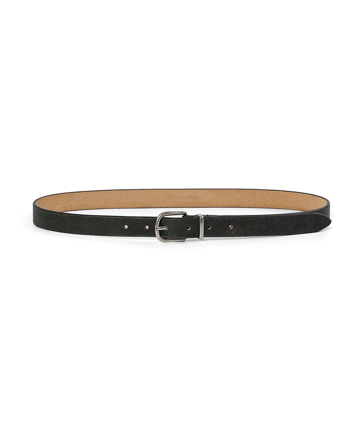 썬번프로젝트(SUNBURNPROJECT) REAL LEATHER SLIM BELT, BLACK
