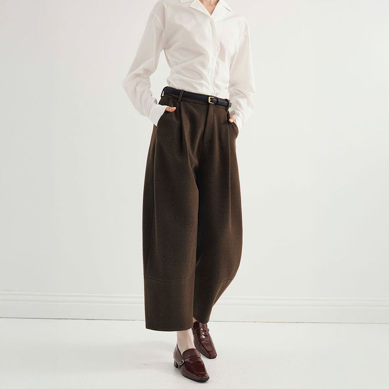 YY_Cropped wide pants