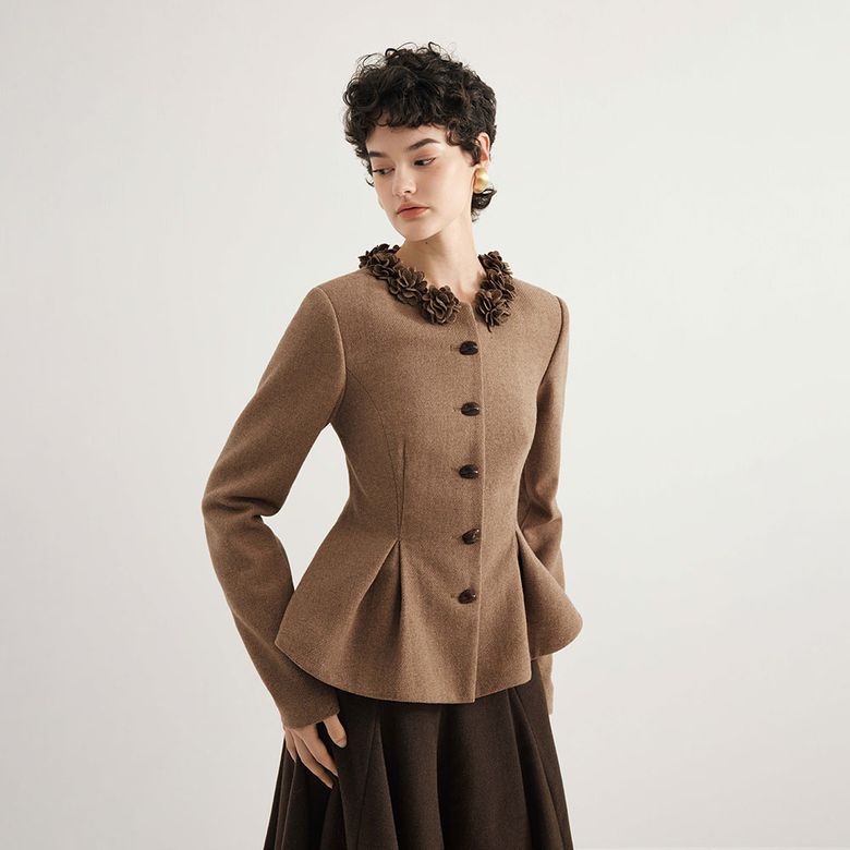 YY_Lace collar blazer