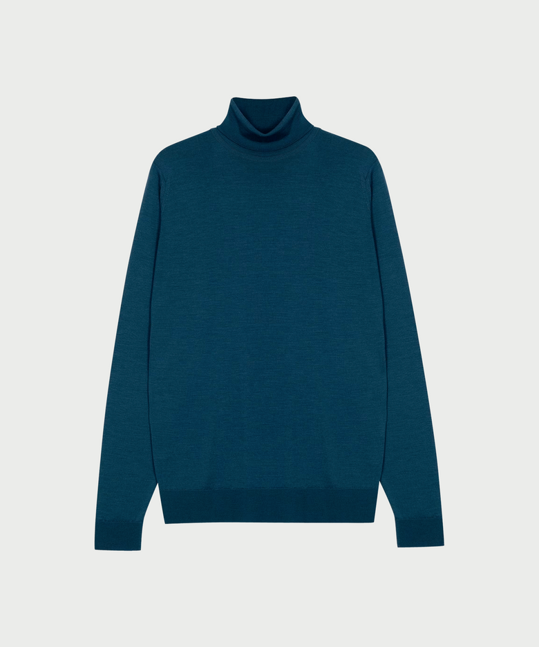CHERWELL Extra Fine Merino Wool Standard Fit Roll Neck Pullover Heritage-2, 7 Colors