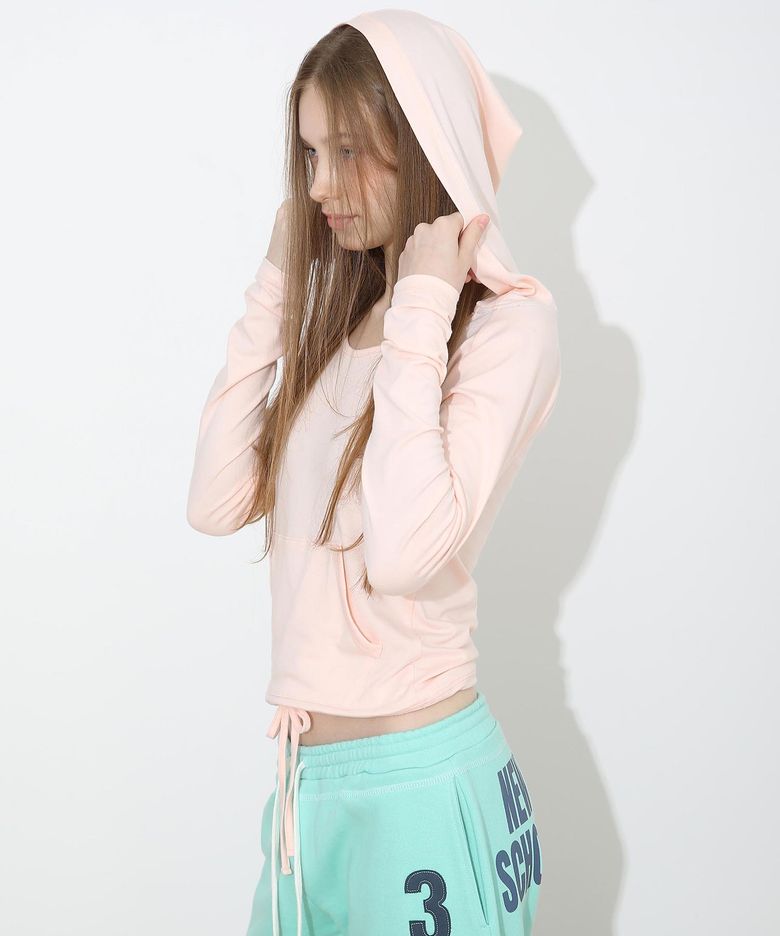 Gummy Raglan Hoodie Peach