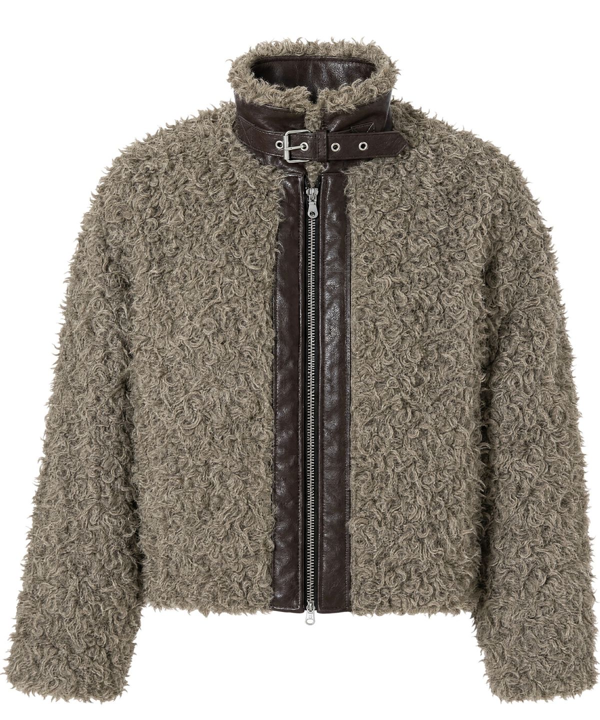아이돈워너셀(IDWS) Nodal Fur Jacket Beige