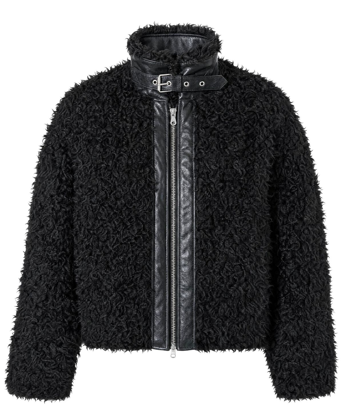 아이돈워너셀(IDWS) Nodal Fur Jacket Black