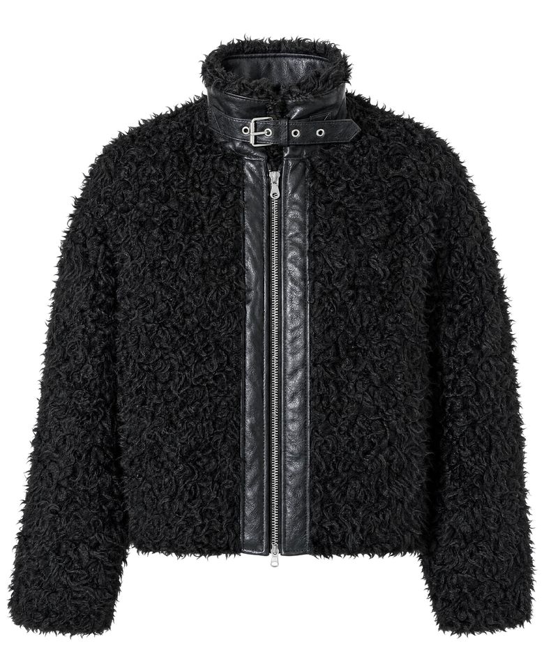 [아네딘 PICK] Nodal Fur Jacket Black