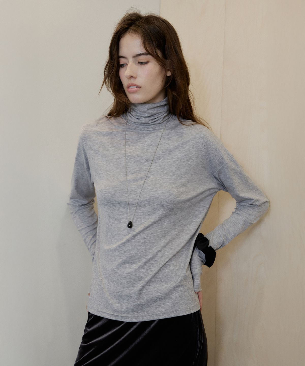 로브로브(LOVLOV) 소프트 레이어 터틀 넥_(3color)