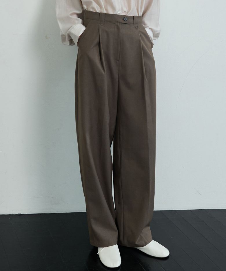 Soft Tapered Pants_Mocha