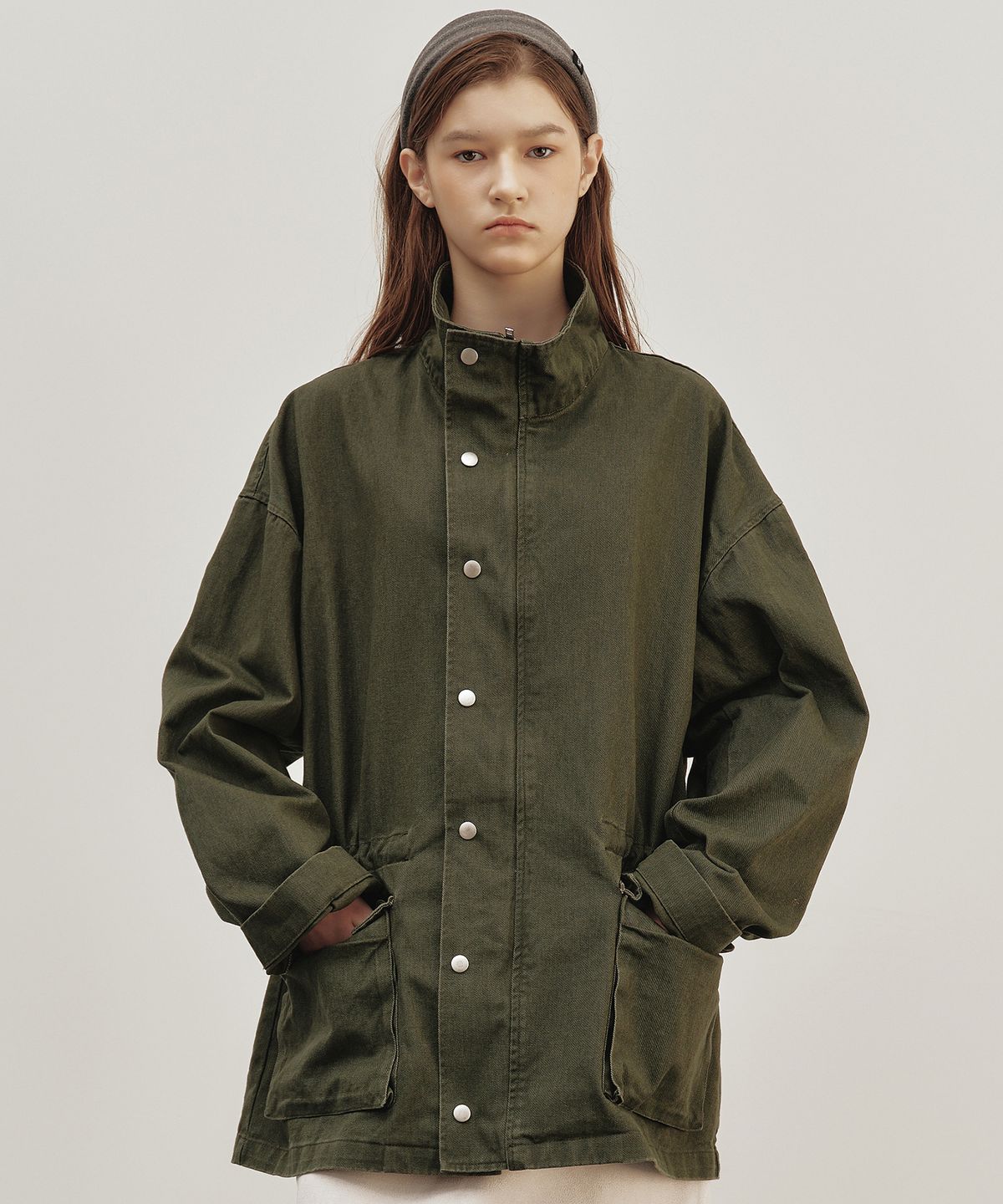 닉앤니콜(NICK&NICOLE) VINTAGE WASH FIELD JACKET_KHAKI