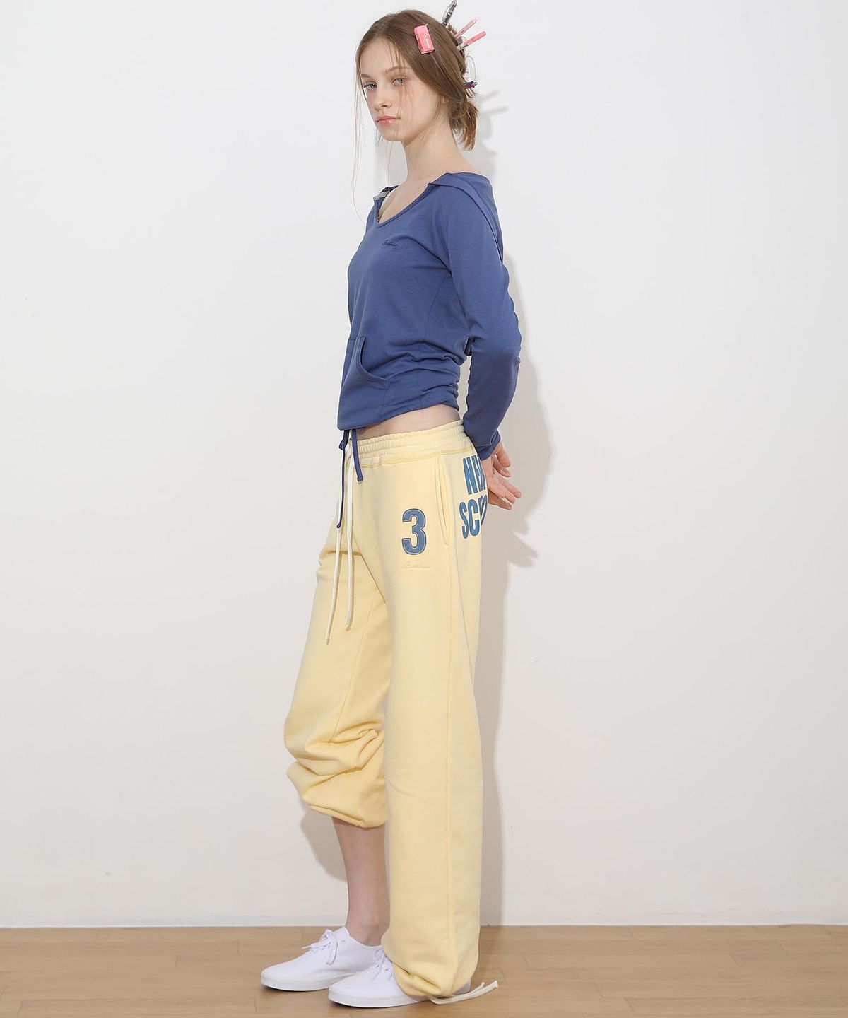배드블루(BADBLUE) Grade Level Color Pants Yellow