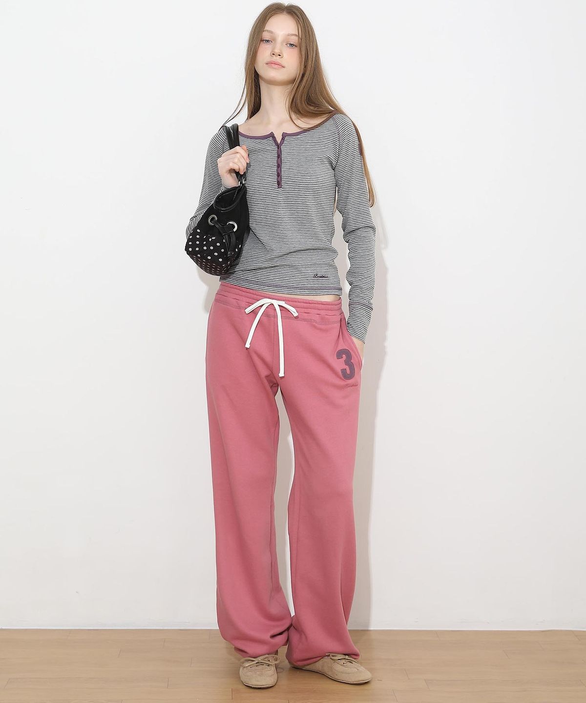 배드블루(BADBLUE) Grade Level Color Pants Pink