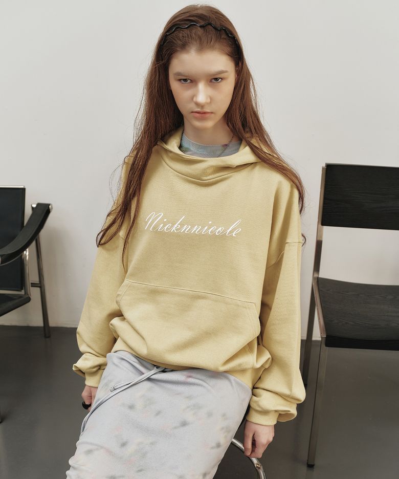COWL NECK HOODIE_BUTTER YELLOW