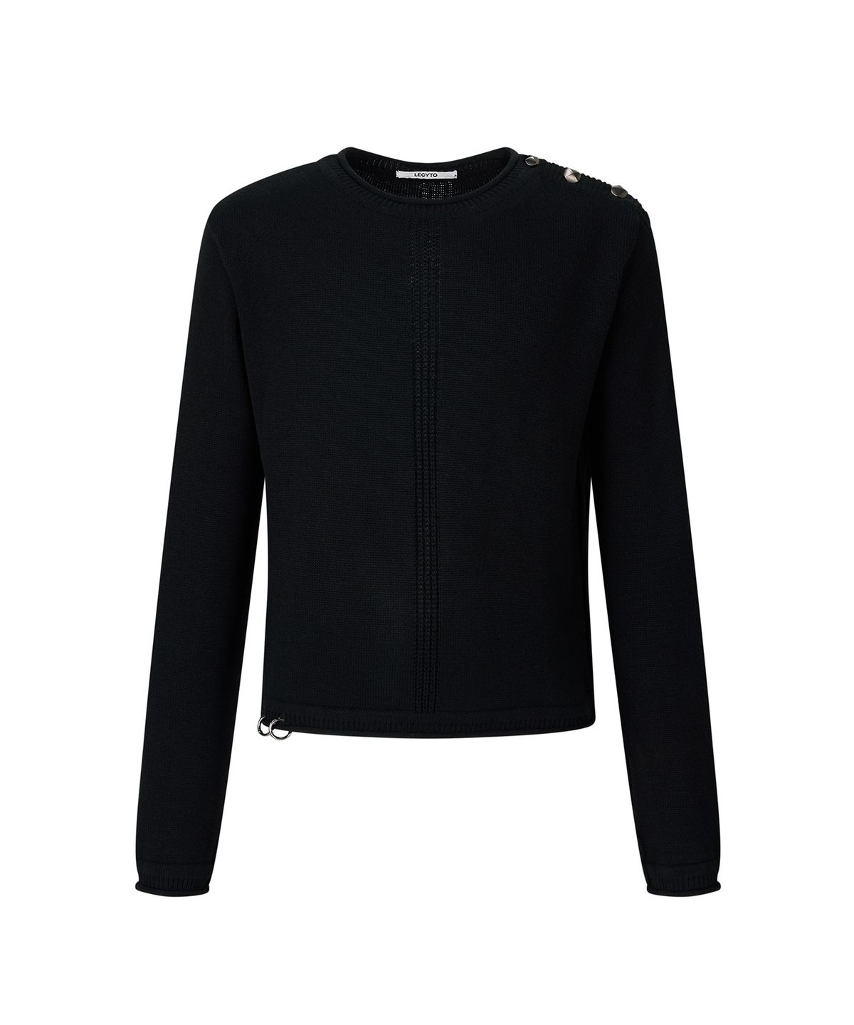 레씨토(LECYTO) Off Duty Knit_[Black]
