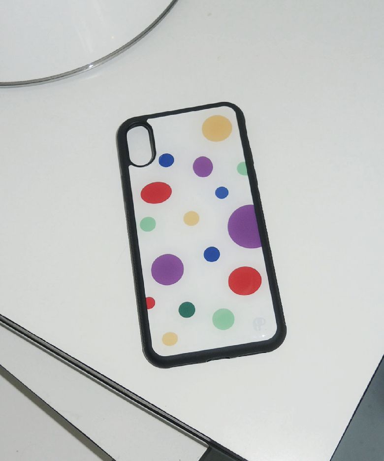 Rainbow bubble epoxy case