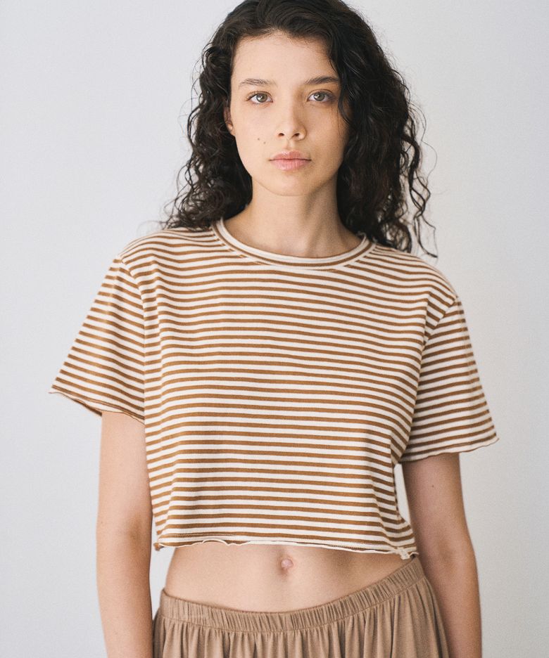 Maison Crop Tee (Brown)