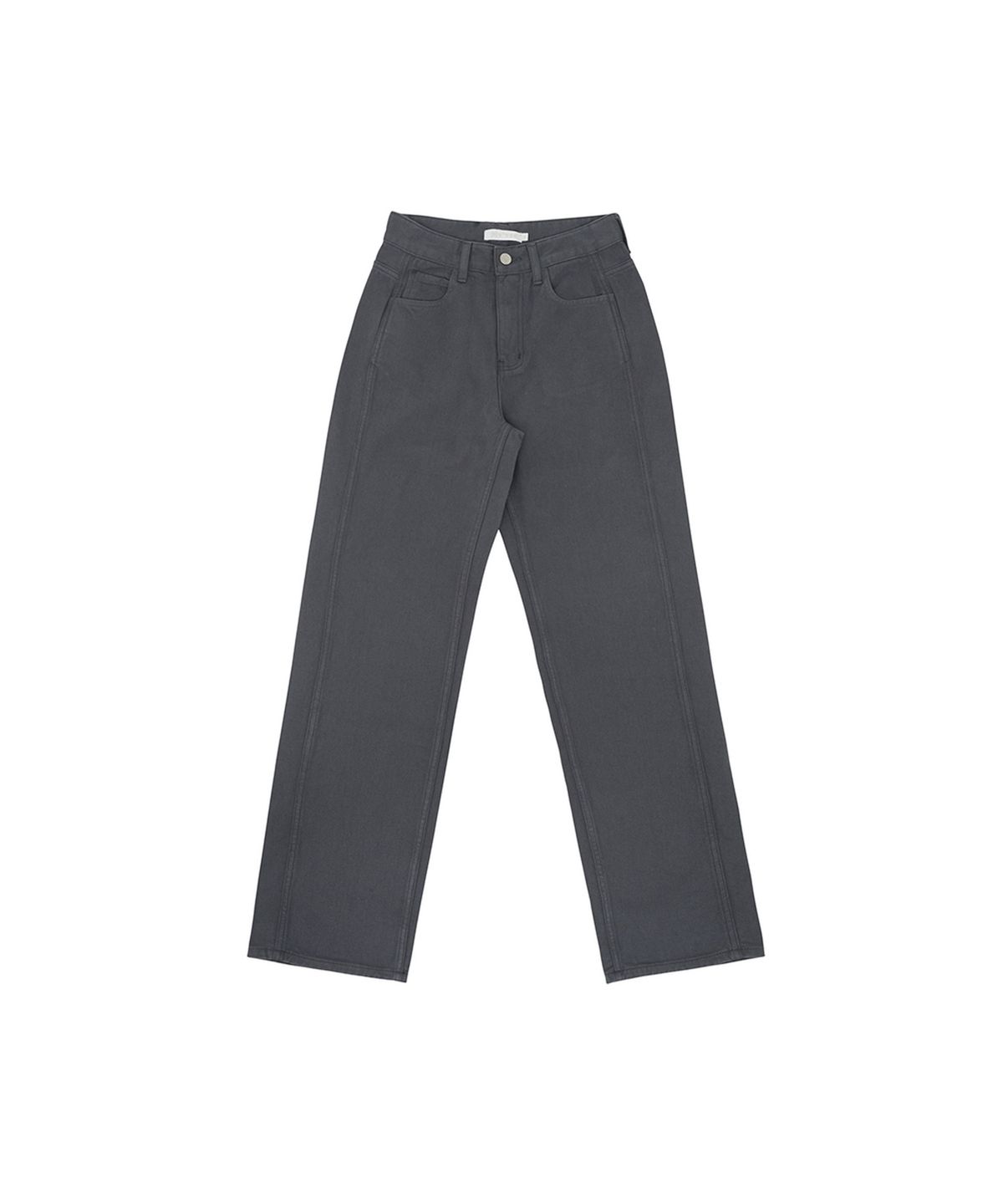 피브비(PIV’VEE) Color Dyeing Denim Straight Pants (fuzzy charcoal)