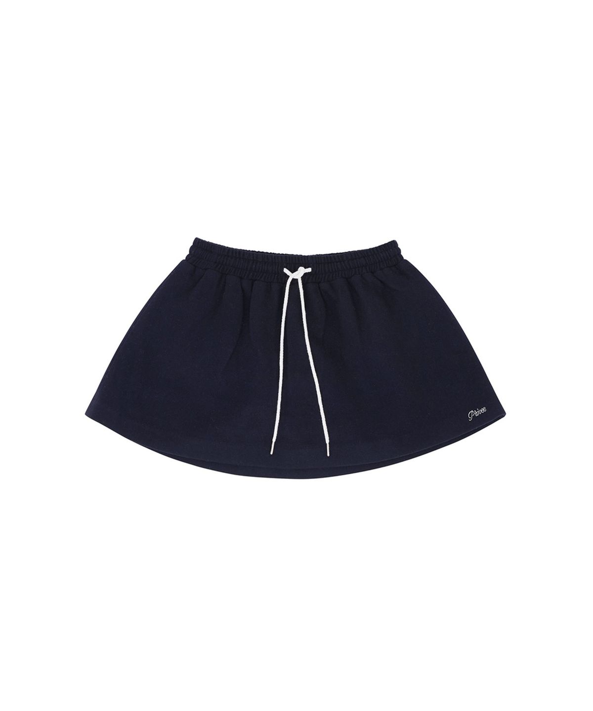 피브비(PIV’VEE) Wool Blend Drawstring Mini Skirt (ocean navy)