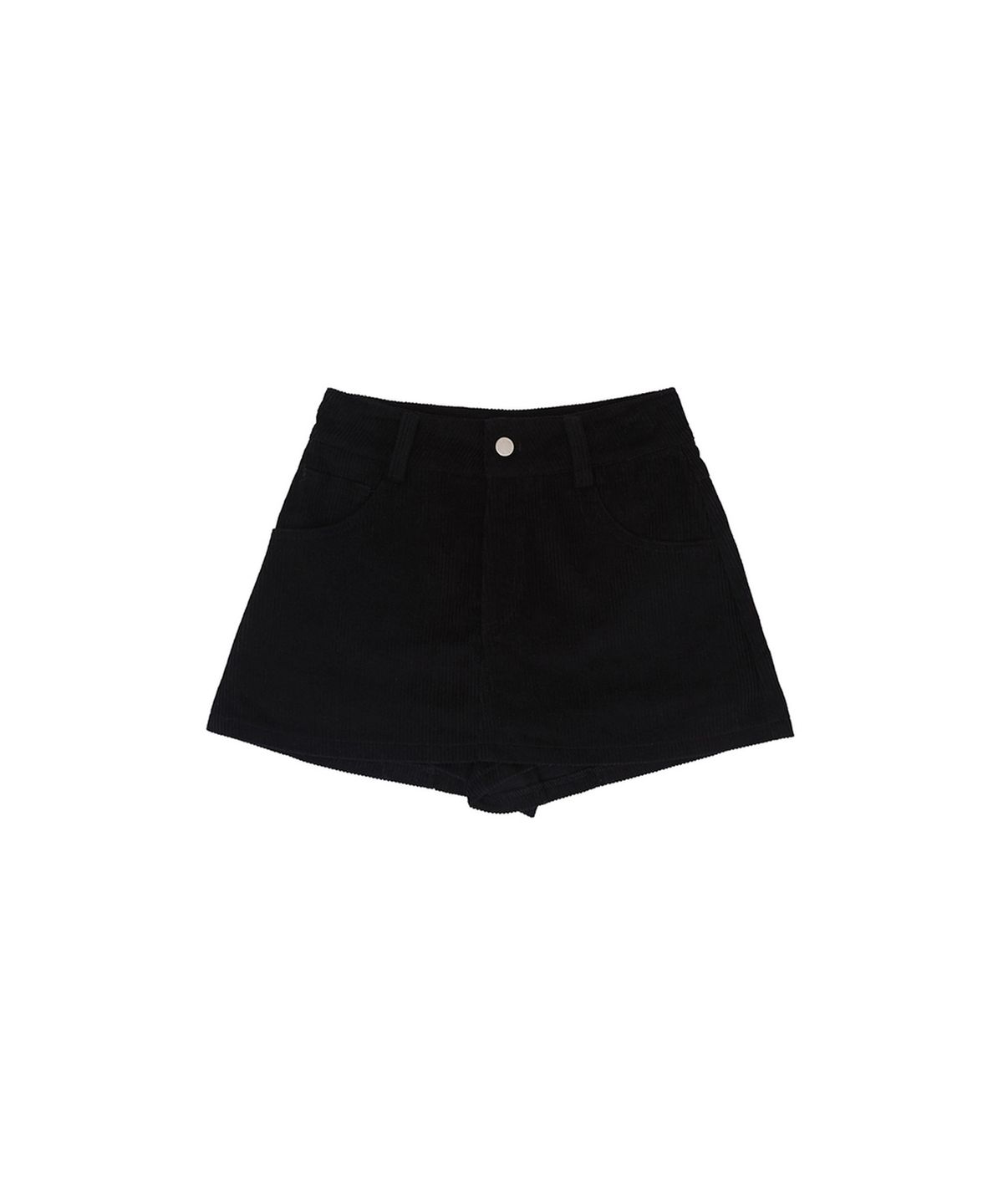 피브비(PIV’VEE) Corduroy Mini Skirtpants (ebony black)