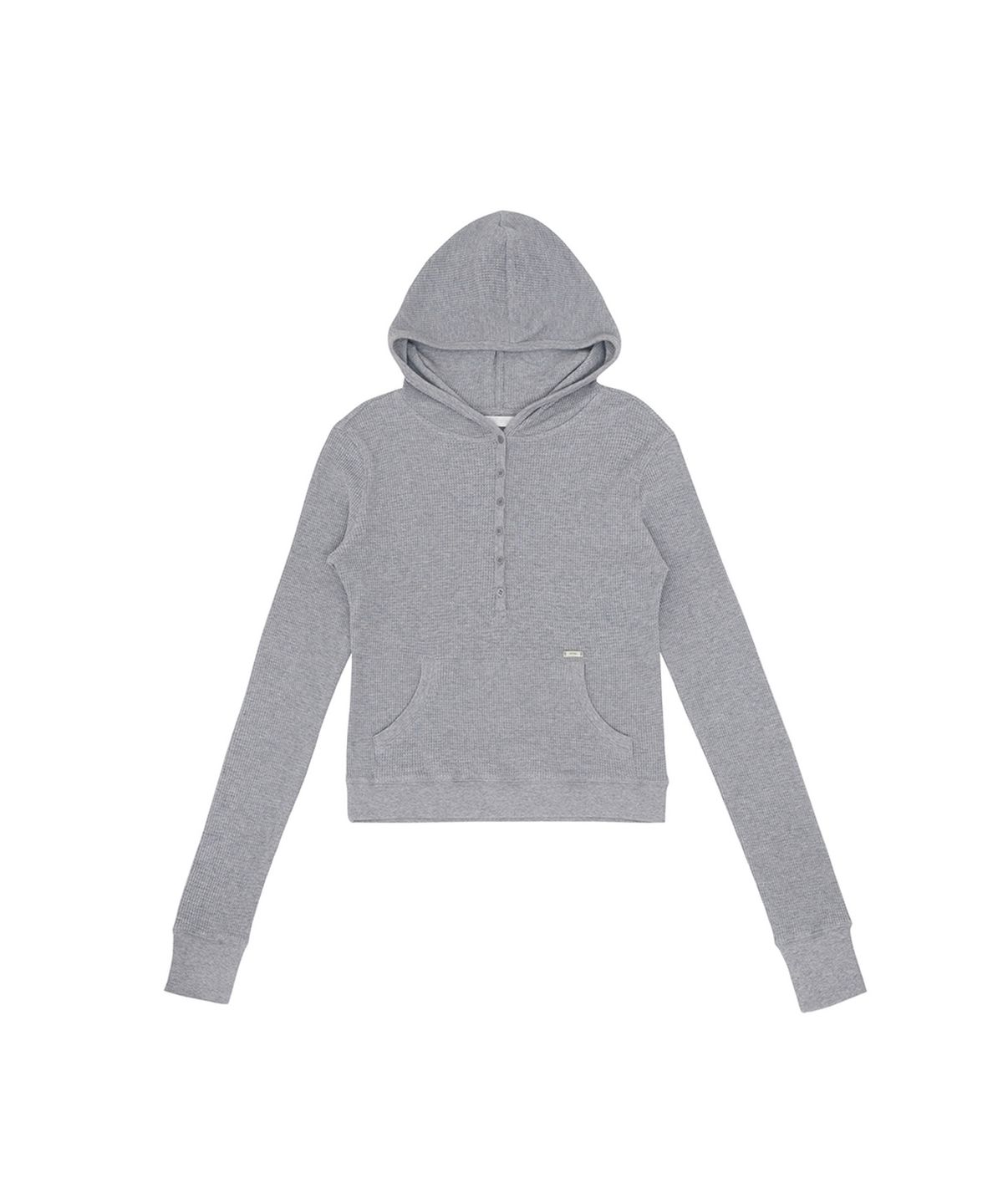 피브비(PIV’VEE) Hooded Long Sleeve Top (snow grey)