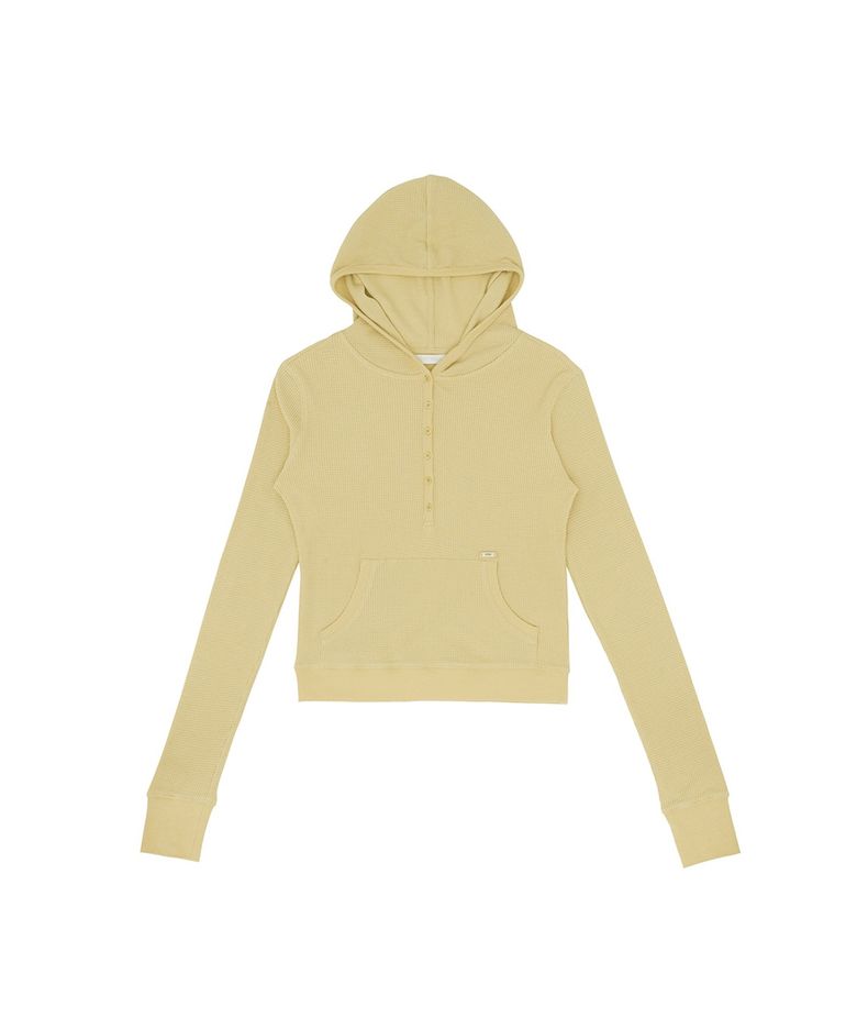 Hooded Long Sleeve Top (mist yellow)