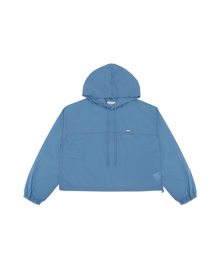 Nylon Hooded Anorak (medium blue)
