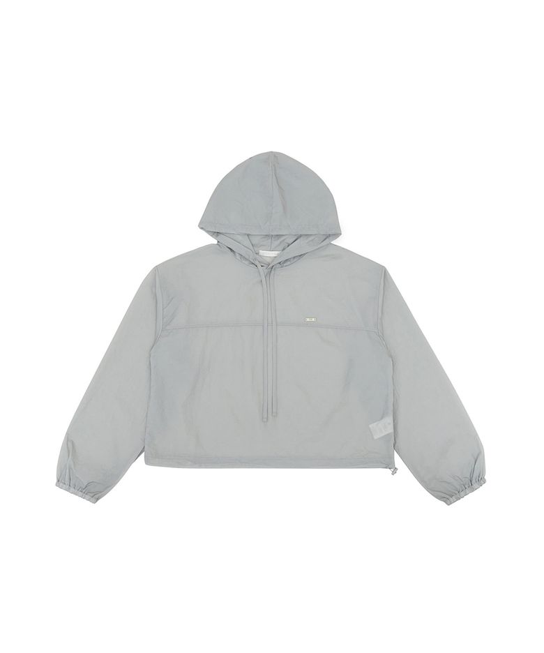 Nylon Hooded Anorak (snow grey)