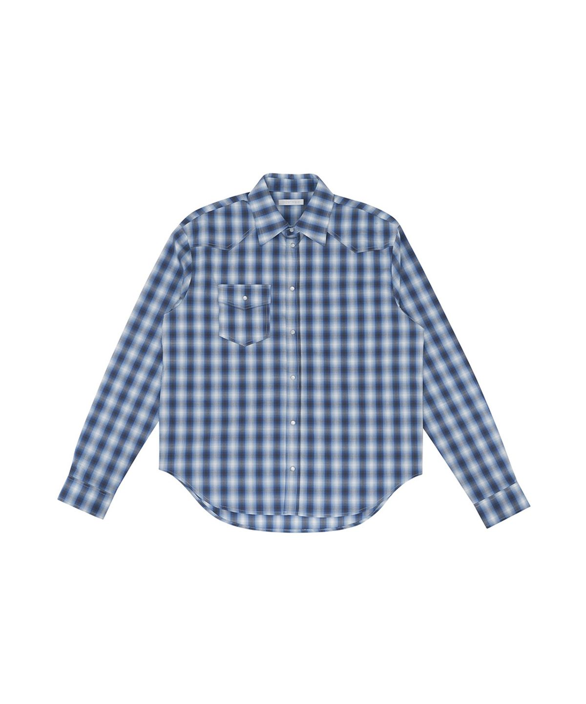 피브비(PIV’VEE) Check Yoke Western Shirt (medium blue)