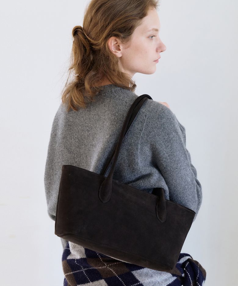 Suede shoulder bag