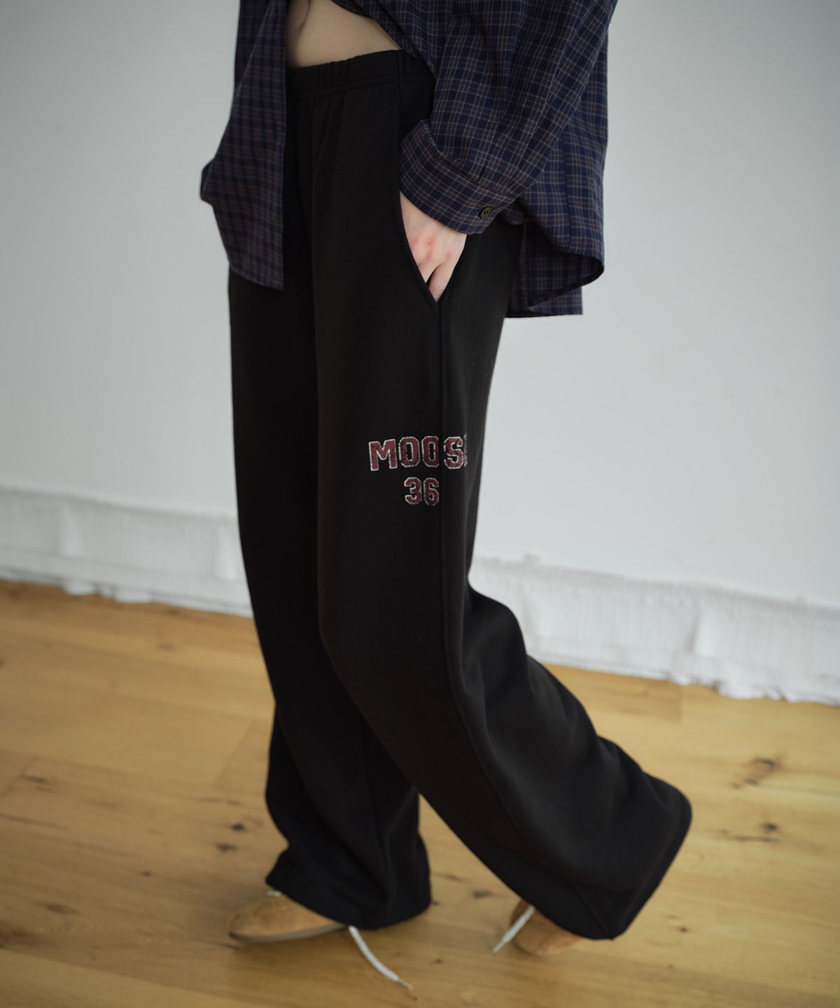 무드무스(MOODMOOSE) SCASI PANT BLACK [MMFA1PT34BK]