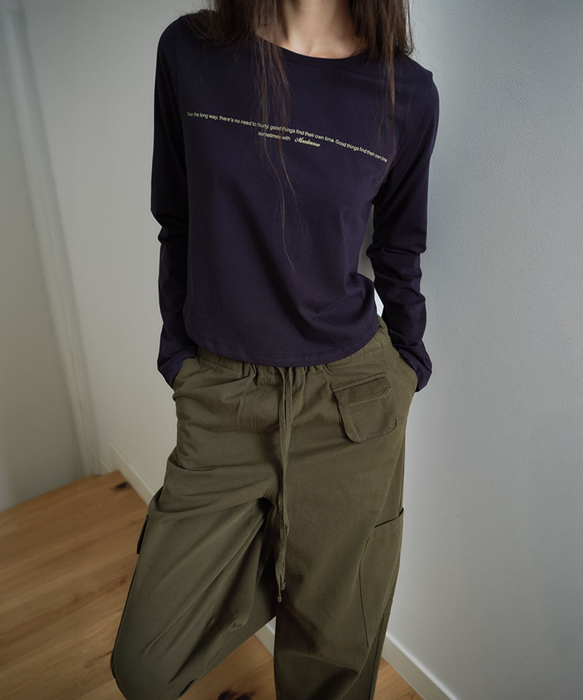 무드무스(MOODMOOSE) BRANDY T NAVY [MMFA1TS24NV]