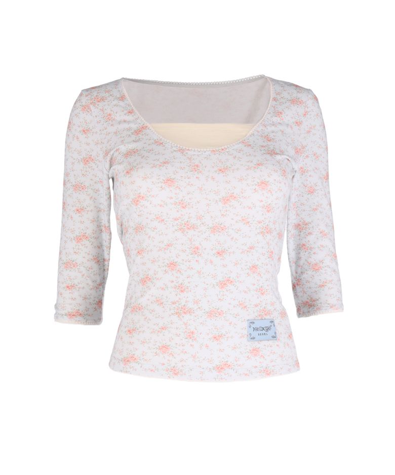 Layered Floral Lacey Half Tee