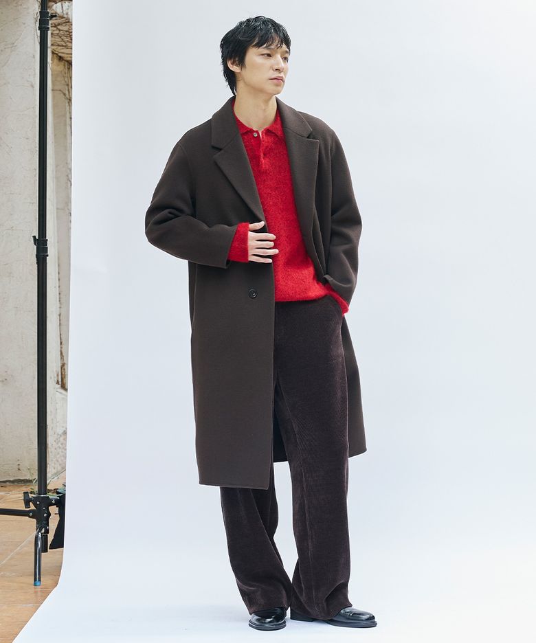 [Men] Chenille Corduroy Full Banding Semi-wide Pants (PPFAX4312)