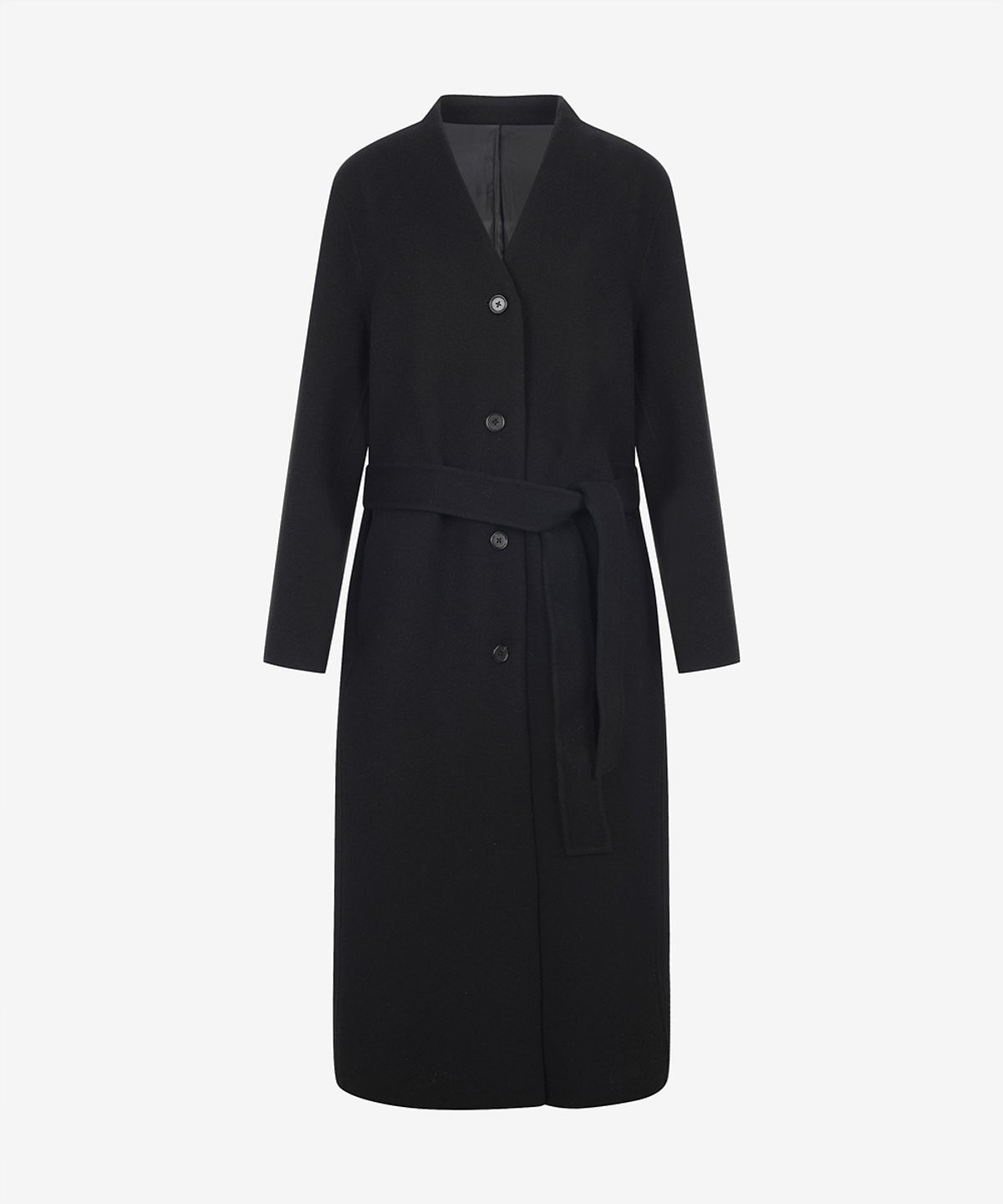 지이크 서촌 하우스(SIEG SEOCHON HAUS) [Women] Cashmere Blended Handmade Collarless Robe Coat (PPHAX7401)