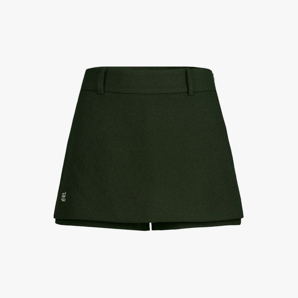 페어라이어 골프(FAIRLIAR GOLF) 레이어드 랩 스커트 (카키)