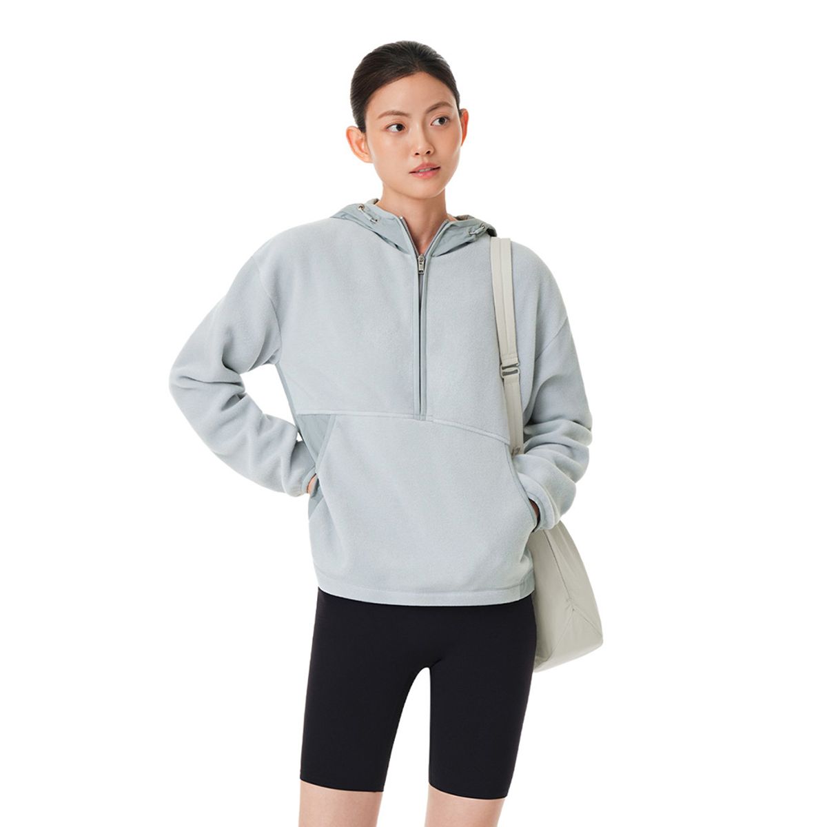 안다르(ANDAR) 하이브리드 우븐 플리스 아노락