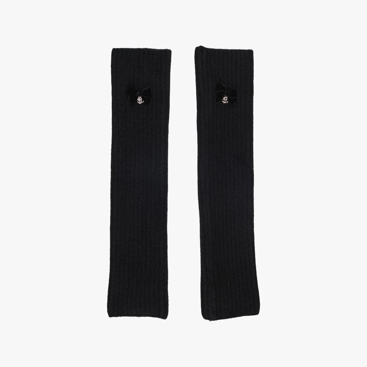 페어라이어 골프(FAIRLIAR GOLF) 리본 니트 레그  워머 (블랙)