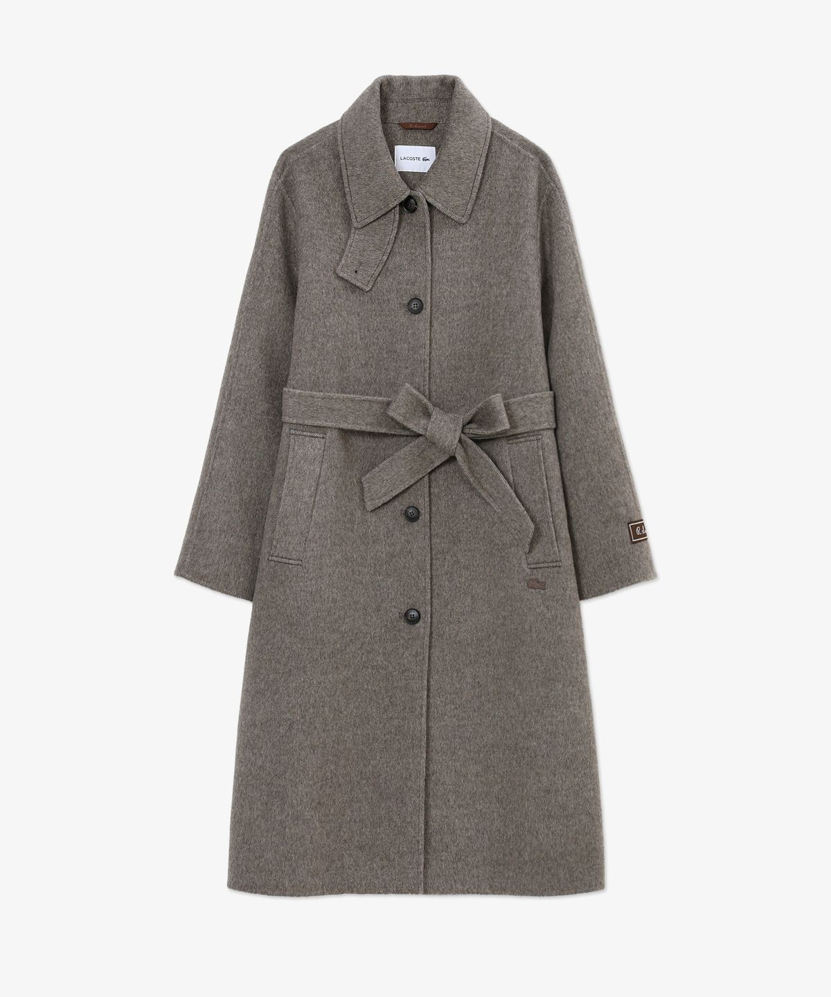 라코스테(LACOSTE) 여성 롱기장 발마칸 핸드메이드 코트 BF607E-56N SIX