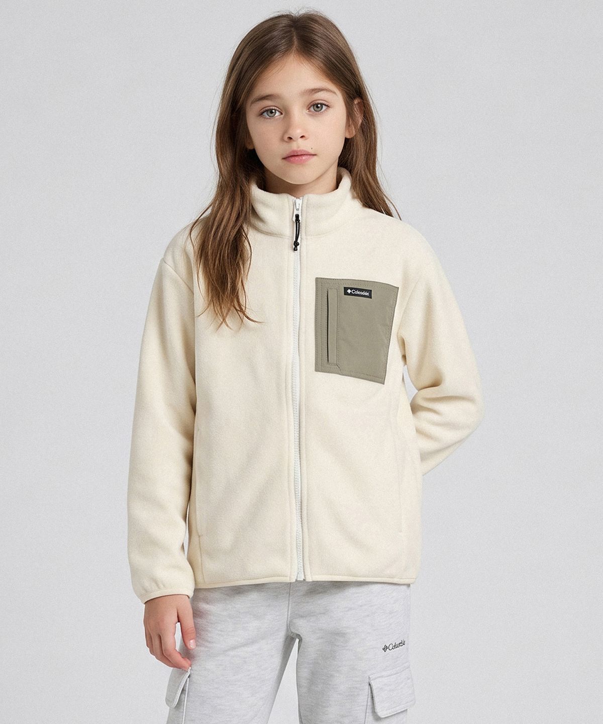 컬럼비아 키즈(COLUMBIA KIDS) 키즈 멀티컬러 플리스자켓_아이보리 (C74-YKD372)