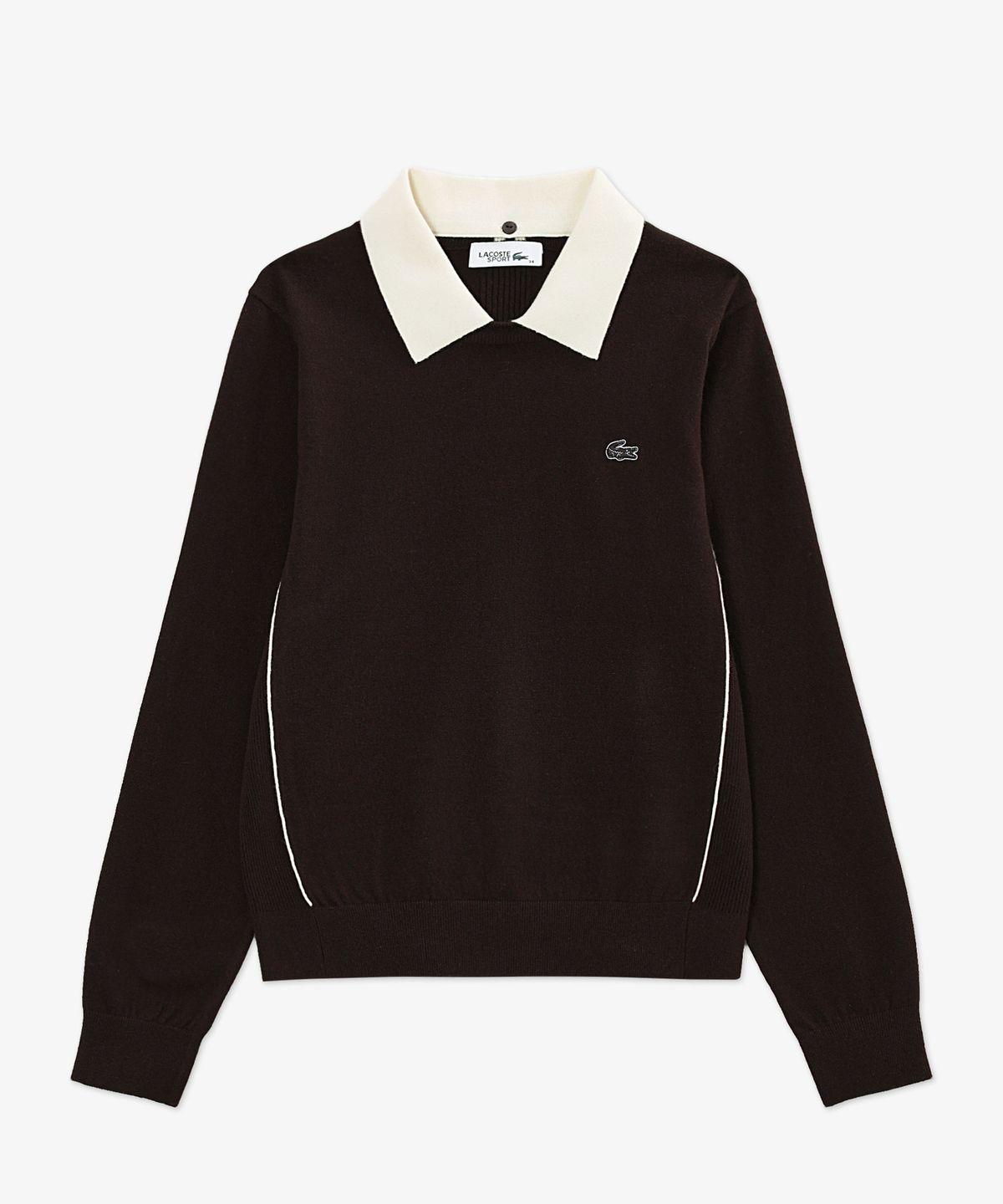 라코스테(LACOSTE) 여성 골프 탈부착 카라 스웨터 AF825E-56N DPD