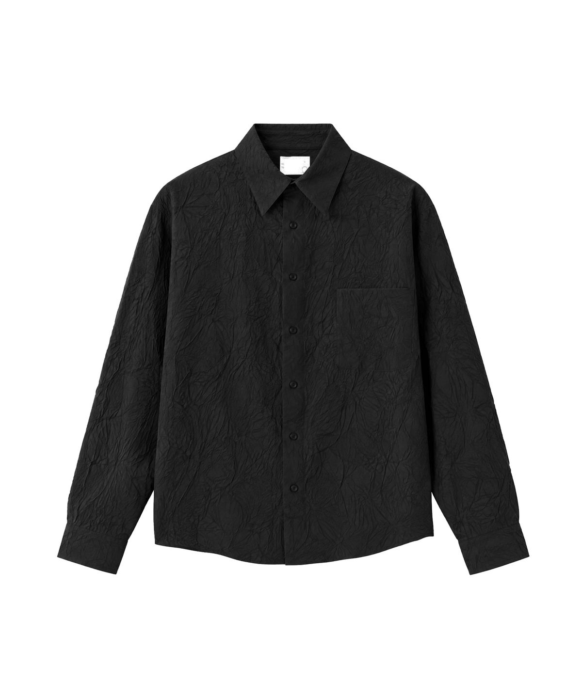 음양(EYC) Irregular Wrinkled Shirt (Black)