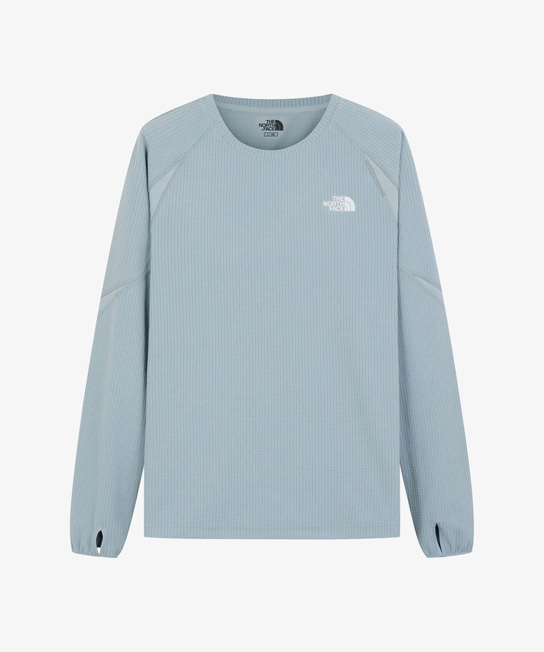 NT7TS57L 노드 긴팔 티셔츠 GRAYISH BLUE