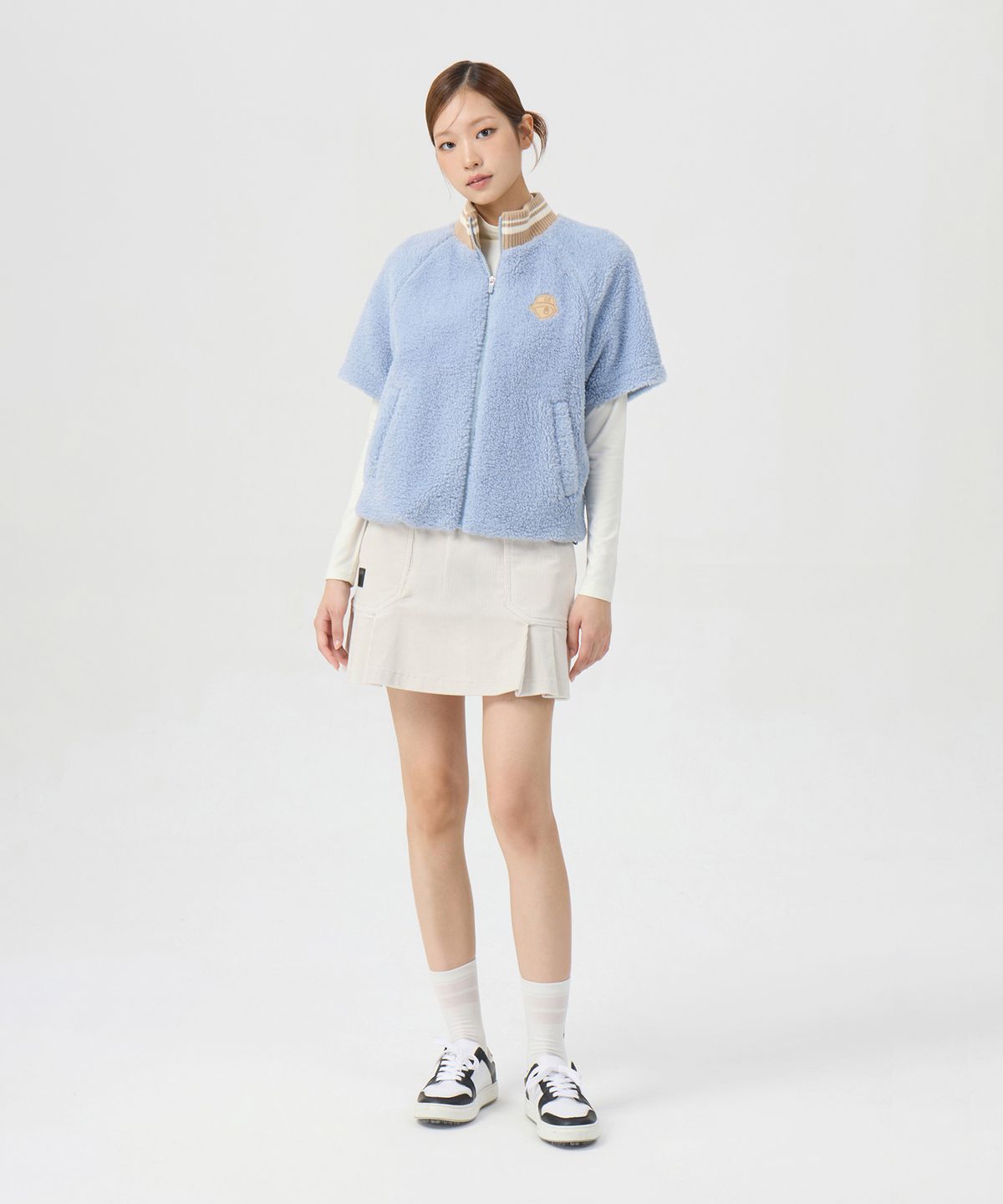 골든베어(GOLDEN BEAR) (여성) Corduroy Pleats Culotte G5KCW26202IVX