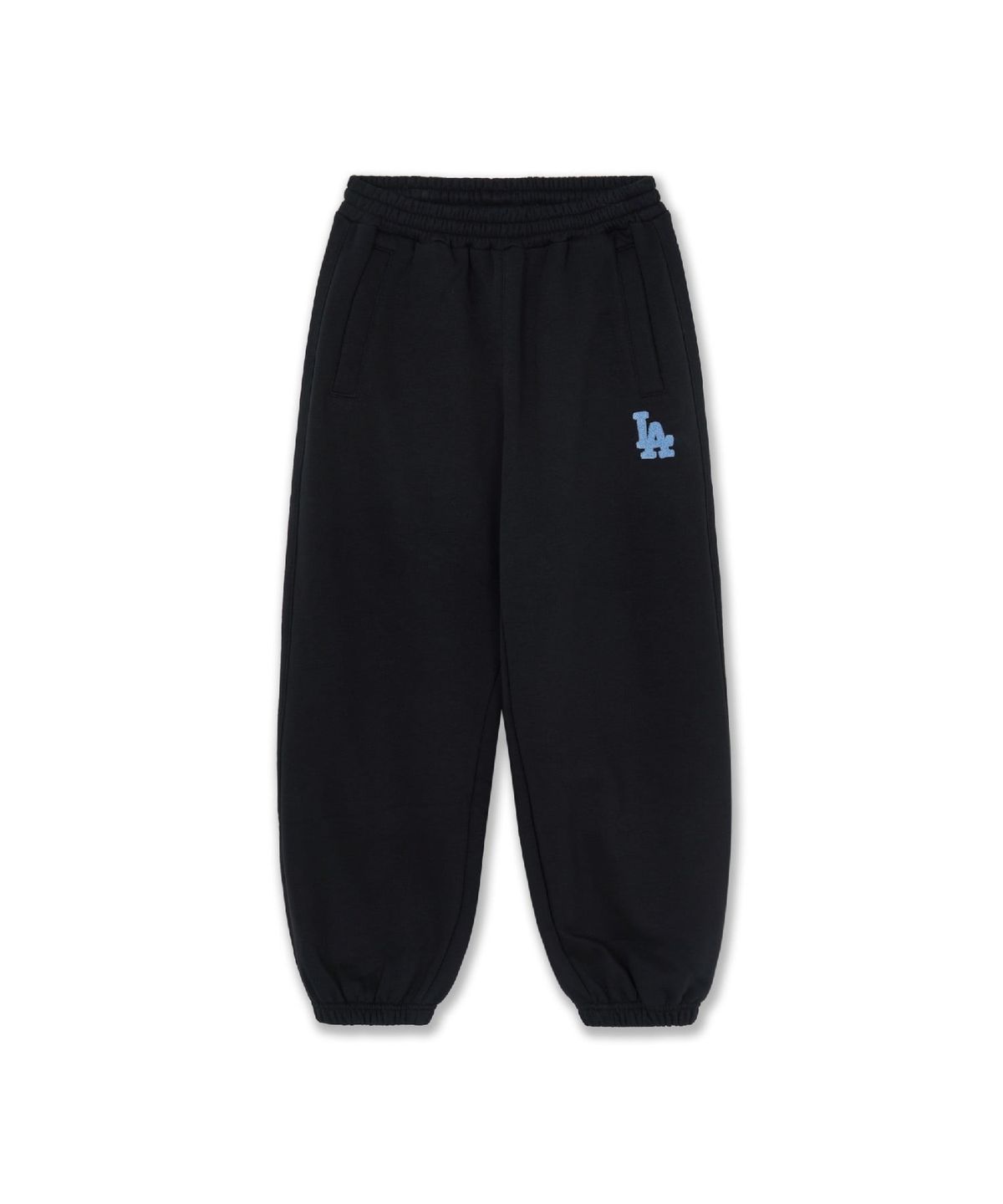 엠엘비 키즈(MLB KIDS) 스포티브 부클 스몰로고 루즈 조거 팬츠 LA (Black)