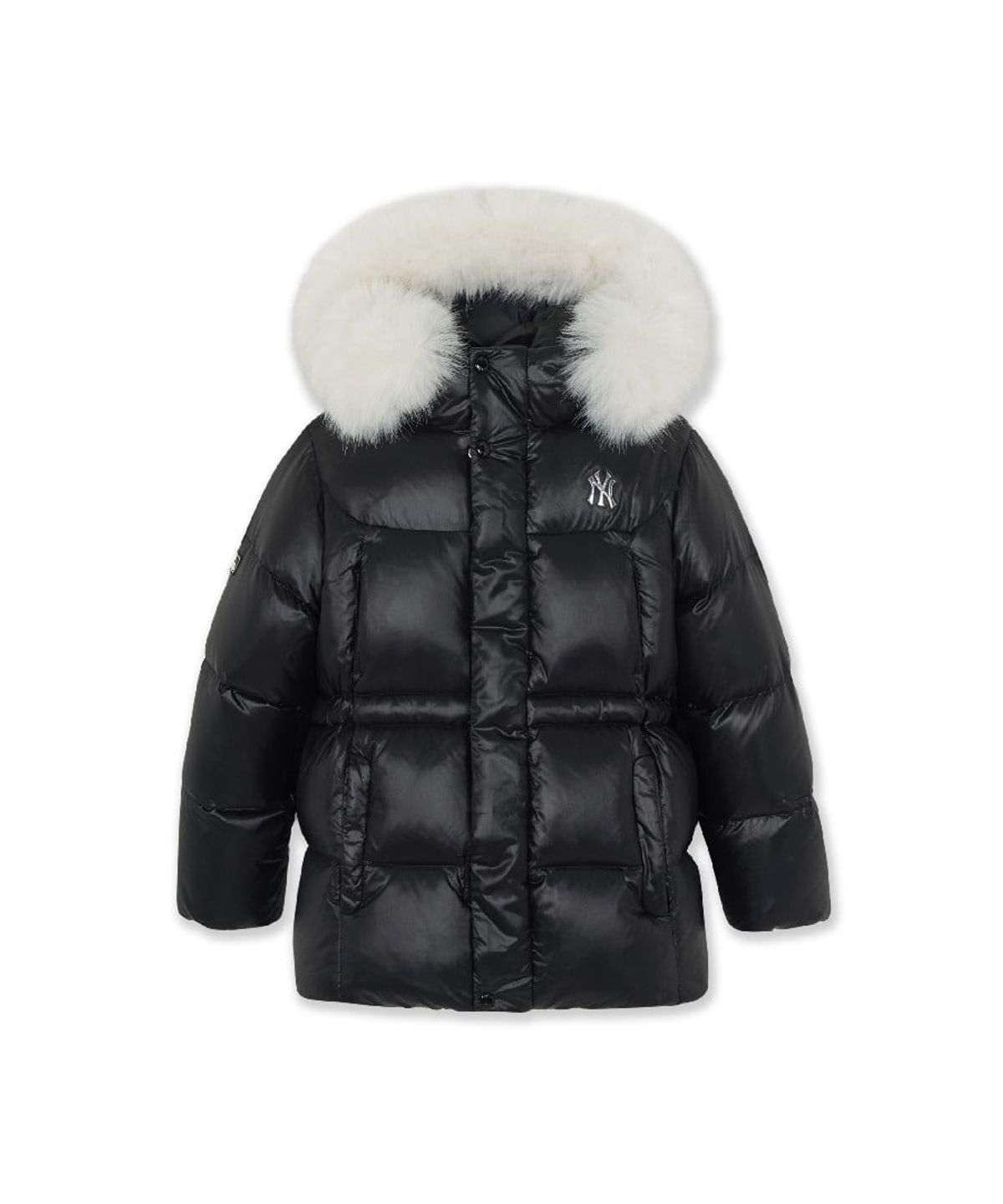 엠엘비 키즈(MLB KIDS) 스트릿 걸즈 프리즘 유로피안덕 미드다운 NY (Black)