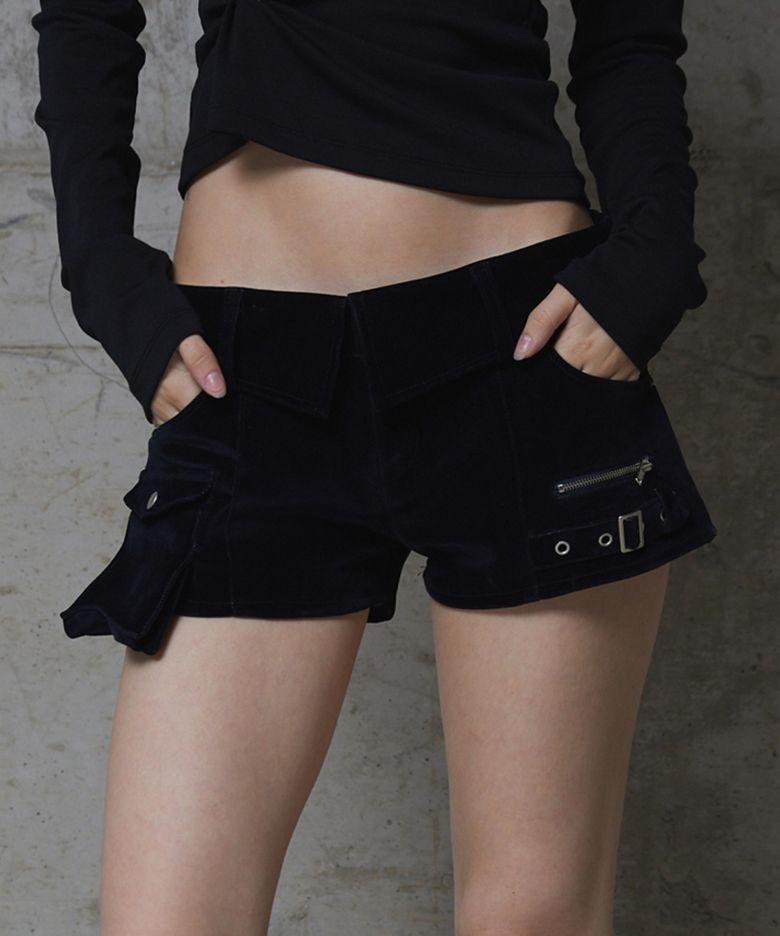 Turn-Up Pocket Shorts (NAVY)