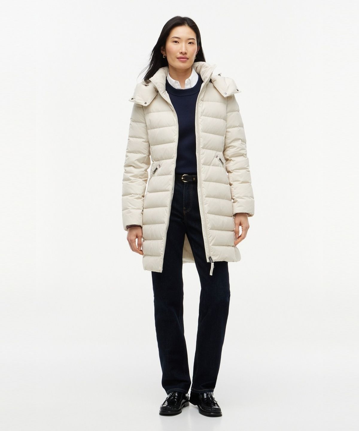 타미힐피거(TOMMY HILFIGER) 브랜디드 슬림 핏 코트 (T22G7QCT080WT1ACU)