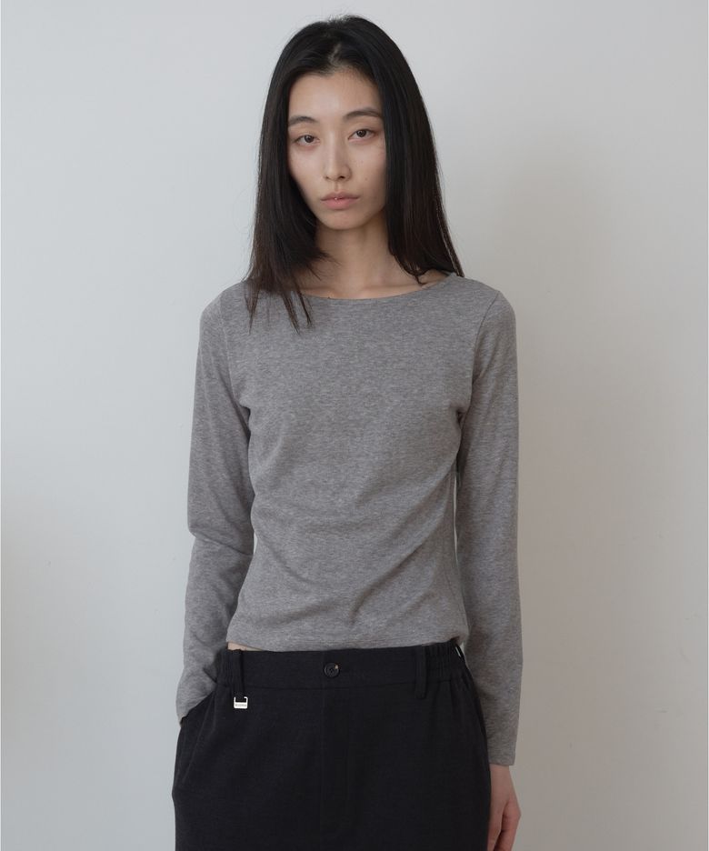 보트넥 롱 슬리브 M/Grey