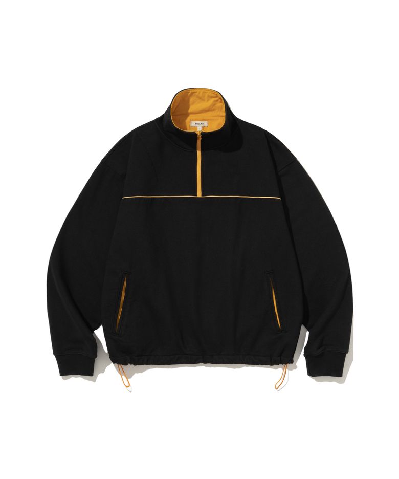 Color Line Sweat Half-Zip - Black