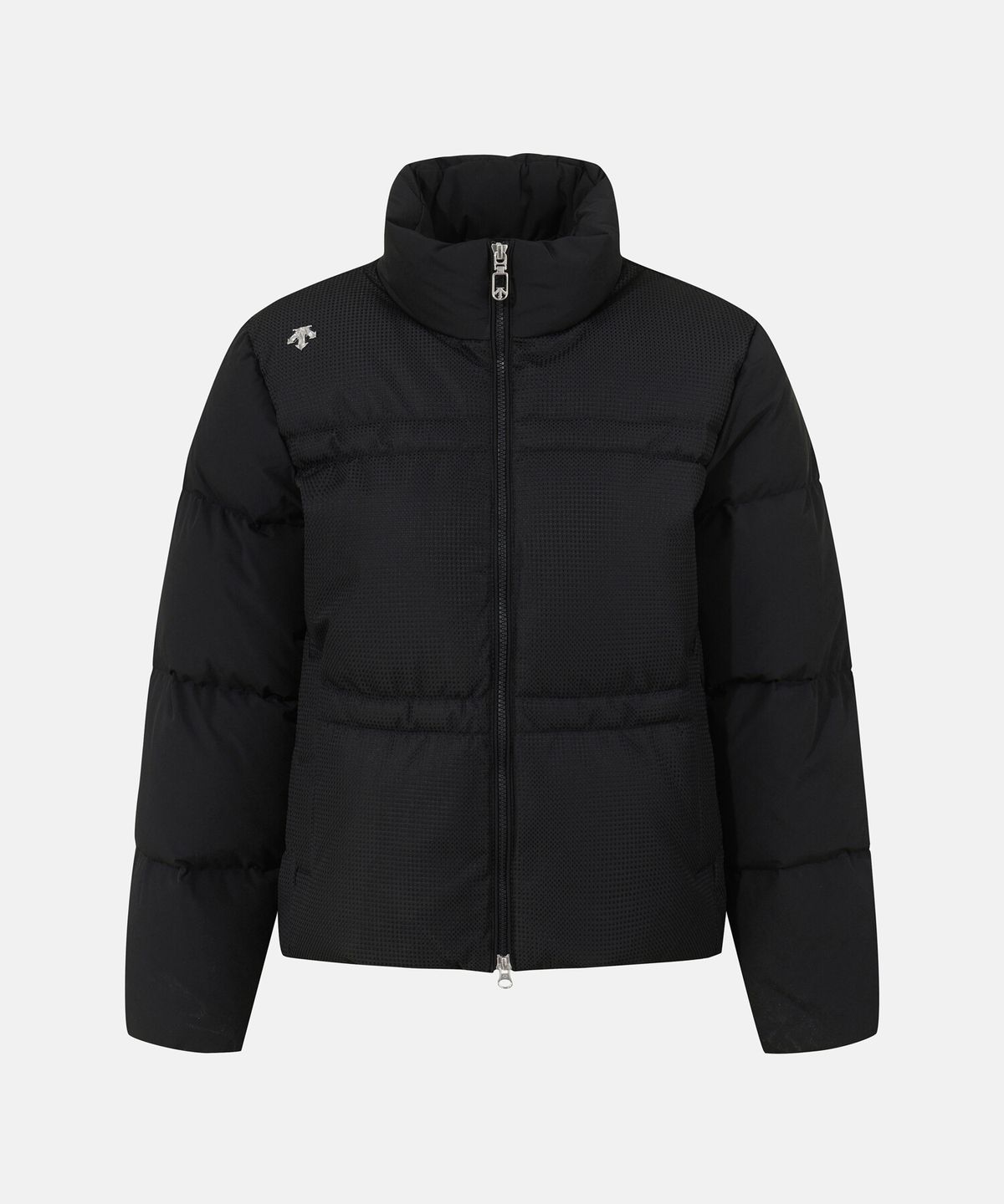 데상트(DESCENTE) 여성 중경량 배색 다운 자켓 블랙 SR422SDJO5
